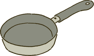 Fototapeta premium カジュアルなタッチ フライパンのイラストレーション