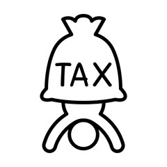 Tax burden icon