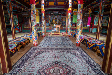 Fototapeta na wymiar The Ariyabal Meditation Temple in Gorkhi-Terelj National Park, Mongolia