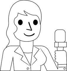 Journalist Illustration