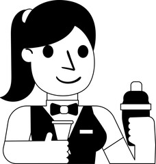 Bartender Avatar Occupation Icon