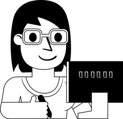 Designer Avatar Occupation Illustration