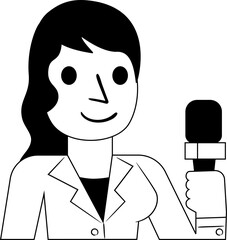 Journalist Avatar Occupation Illustration
