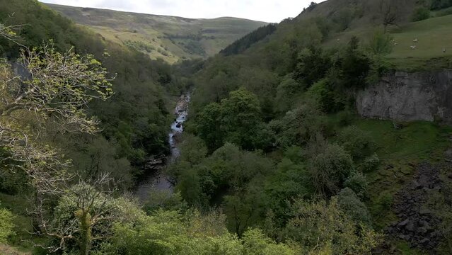 Drone footage of Mukers and the flower meadows in North Yorkshire including footage higher up the valley