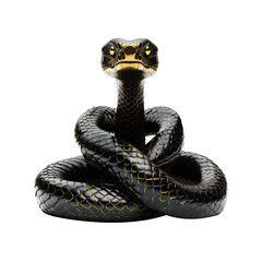 Fototapeta premium snake looking isolated on white