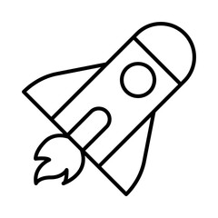 Toy rocket icon