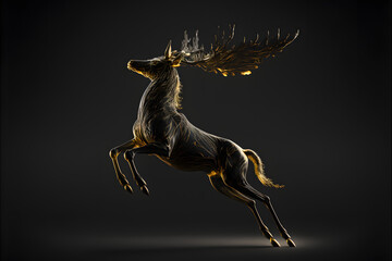 Blackgolden Deer