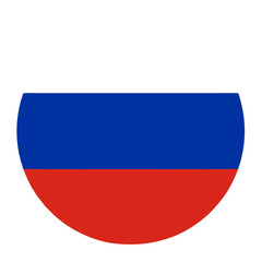 Russia flag circle transparent png. Russian flag round. vector illustration