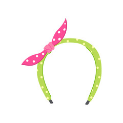 female headband women cartoon. fashion young, style girl, adult beauty female headband women sign. isolated symbol vector illustration