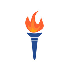 Torch icon on white background.