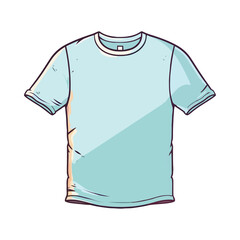 Modern vector fashion illustration of men shirt