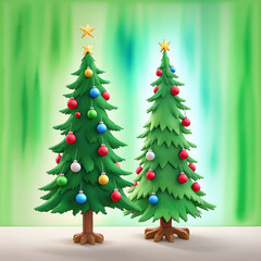 
Vintage christmas tree with gifts concept