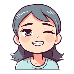 Smiling child avatar symbolizes joy and friendship