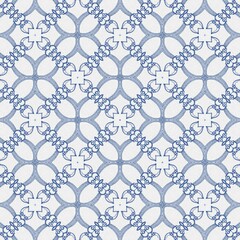 seamless pattern watercolor Modern design Blue folk ethnic ornament for print web background surface texture towels pillows wallpaper