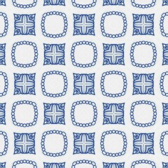  seamless pattern watercolor Modern design Blue folk ethnic ornament for print web background surface texture towels pillows wallpaper