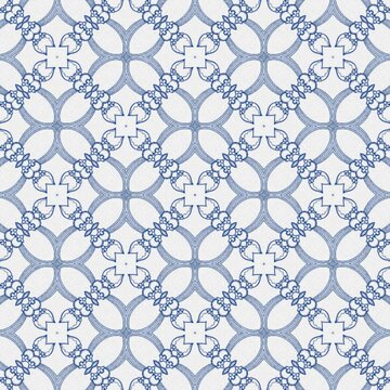 seamless pattern watercolor Modern design Blue folk ethnic ornament for print web background surface texture towels pillows wallpaper