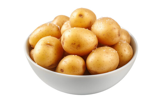 Boiled potato. isolated object, transparent background