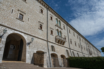 Cassino, Lazio, Italy. The Benedictine Abbey of Montecassino.