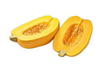 Boiled squash. isolated object, transparent background