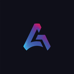 Initial A&G modern logo designs for gaming company 