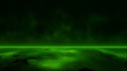 Abstract Studio Concept in Green Color. The video of this image is in my portfolio.	