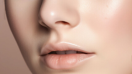 Obraz premium Cosmetic cream background. Created with generative Ai technology.