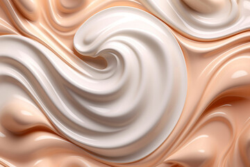 Cosmetic cream background. Created with generative Ai technology.