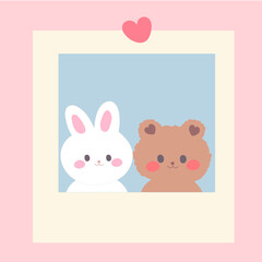 bear and bunny background