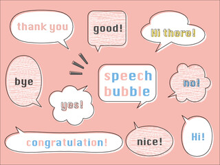 speech bubble with text