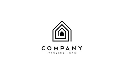 Real Estate Moden Minimal Logo Design