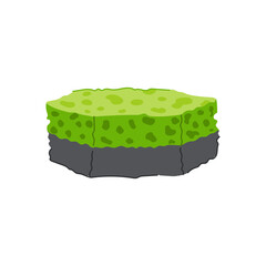 household sponge hygiene cartoon. sanitary bath, foam cleaner, domestic equipment household sponge hygiene sign. isolated symbol vector illustration