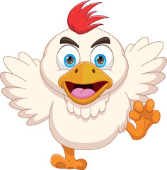 angry cute chicks cartoon