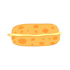 wash sponge hygiene cartoon. care household, sanitary bath, foam cleaner wash sponge hygiene sign. isolated symbol vector illustration