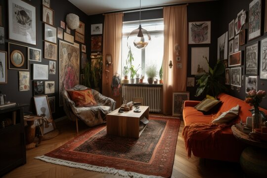 Cozy interior modern room. Generate Ai