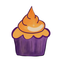 cupcake with cream