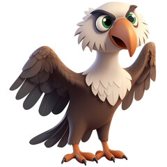 Cartoon African Eagle