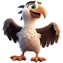 Obraz premium Cartoon African Eagle