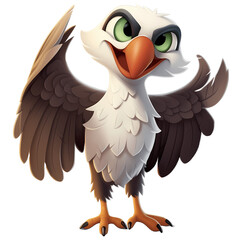 Cartoon African Eagle