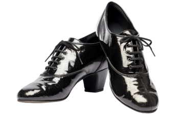 Couples dance shoes. isolated object, transparent background