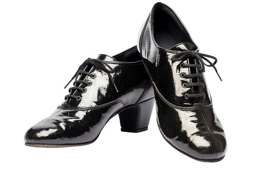 Couples dance shoes. isolated object, transparent background