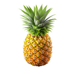 Delicious Pineapple. isolated object, transparent background