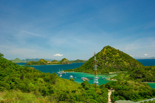 Beautiful green scenery at the nature of Flores.