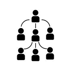 Referral program icon vector. Referral illustration sign. Team symbol. Management logo.