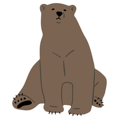Grizzly Bear Single 6, vector illutration