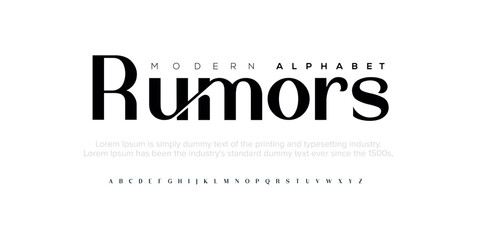 Modern  Font Sport Alphabet. Typography urban style fonts for technology, digital, movie logo design. vector illustration