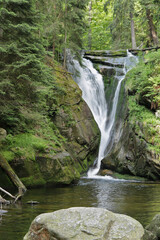 Fototapeta na wymiar Kochelfall, der zweitgrößte Wasserfall im Riesengebirge