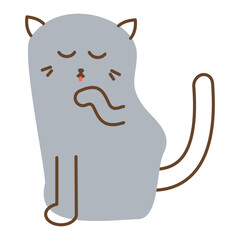 Cute Cat Illustration