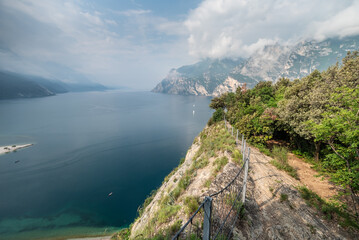 Gardasee, Riva del Garda Ausblick von Forte Garda