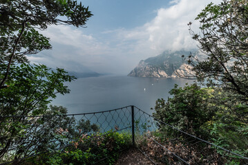 Gardasee, Riva del Garda Ausblick von Forte Garda