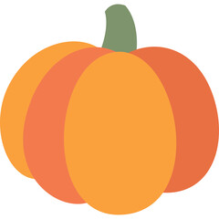 pumpkin flat icon for decoration, website, web, mobile app, printing, banner, logo, poster design, etc.